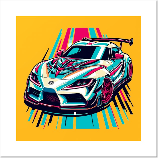 Toyota Supra Wall Art by Vehicles-Art